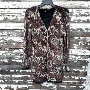 🌟 Ethyl Eyelash Sweater cardigan size medium